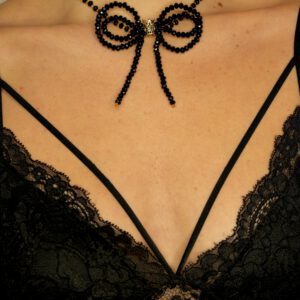Sparkling bow black - Image 4