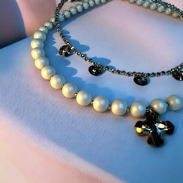 Double row elegance grey