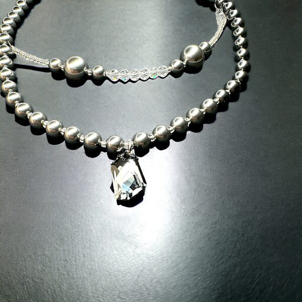 Double row grey/silver