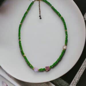 Green sparkle necklace - Image 2