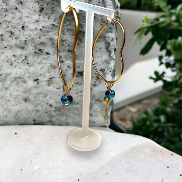 Heart-shapped earrings