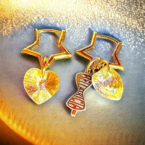 Star-shapped earrings