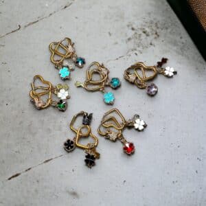Springtime shimmer blue earrings - Image 2