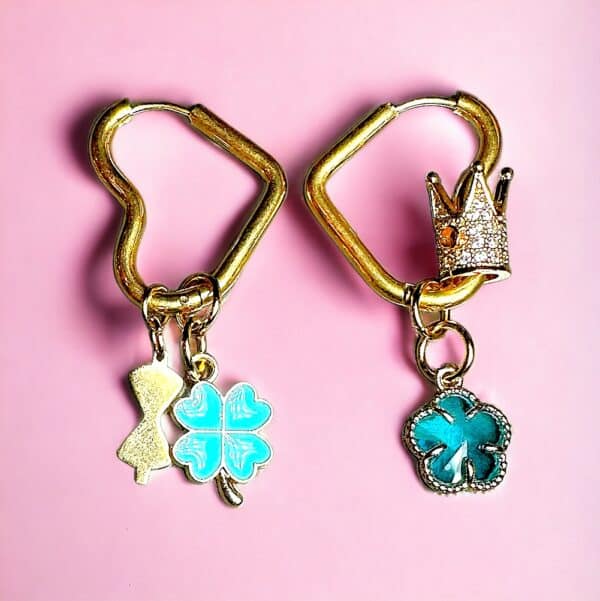 Springtime shimmer turquoise earrings