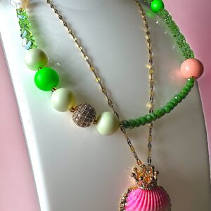 Sea symphony pink green - Image 5