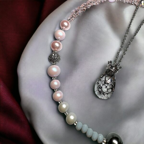 Beach jewels grey pink