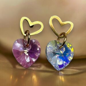 Heart shimmer earrings - Image 2