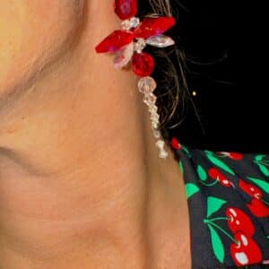 Libelle red earrings - Image 5