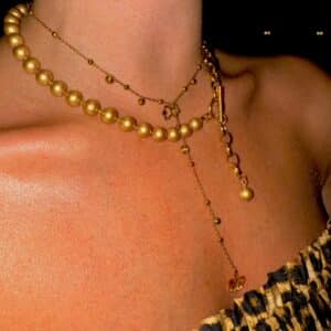 Golden double necklace - Image 2