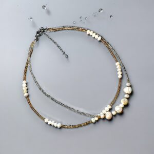 Double row seaside elegance gold/silver - Image 2
