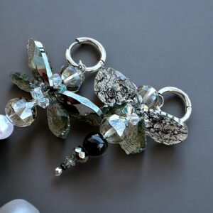Libelle black earrings - Image 3