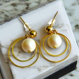Double Circle earrings M - Image 7