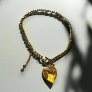 Golden Heart Minimalist Necklace - Image 2