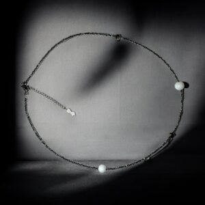 Silver Mist Elegance Unisex Necklace - Image 2