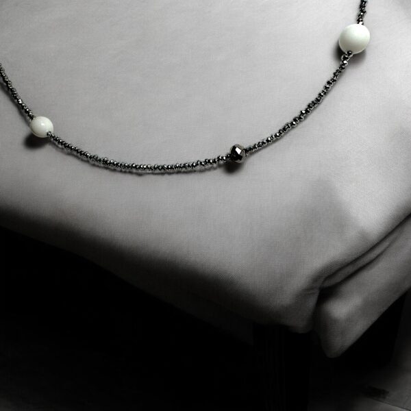 Silver Mist Elegance Unisex Necklace