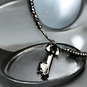 Shadow Key Crystal Unisex Necklace - Image 2