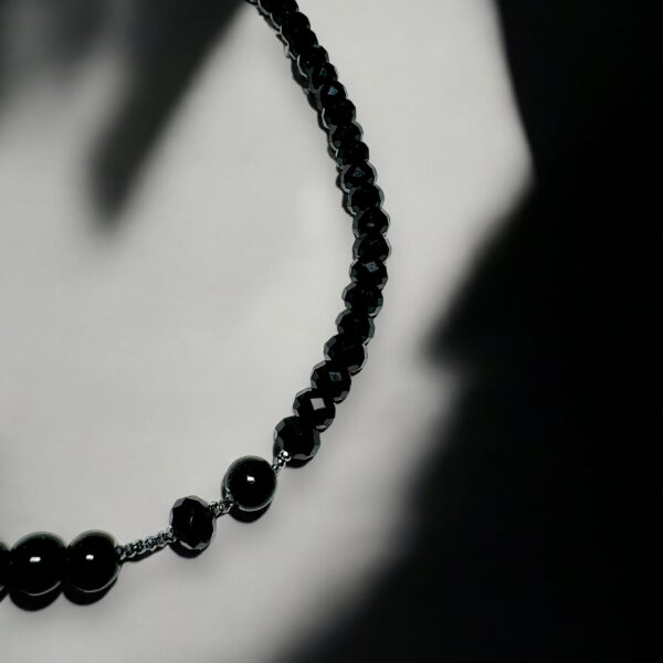 Obsidian Elegance Unisex Necklace
