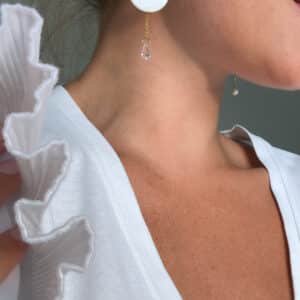Shell & Sparkle Earrings - Image 2