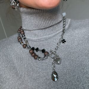 Golden Autumn Heart Earrings - Image 6