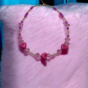 Vibrant Hearts Necklace - Image 3