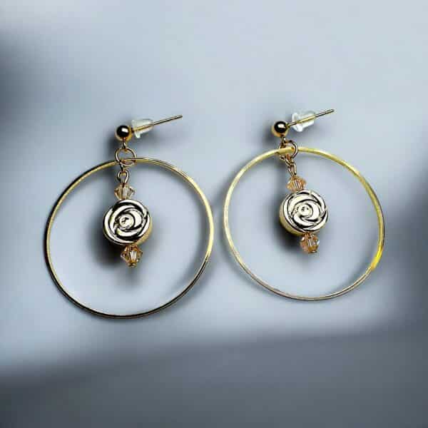 Rosa Circles Ohrringe