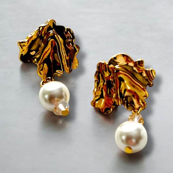 Golden Pearl Ohrringe