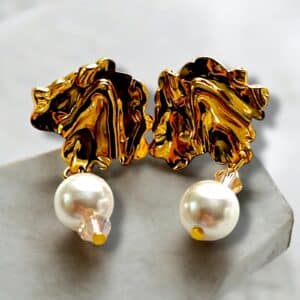Golden Pearl Ohrringe - Image 2