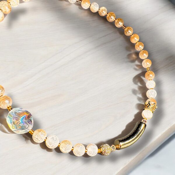 Golden Marble Halskette