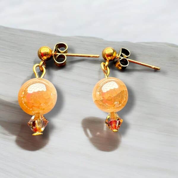 Golden Marble Ohrringe