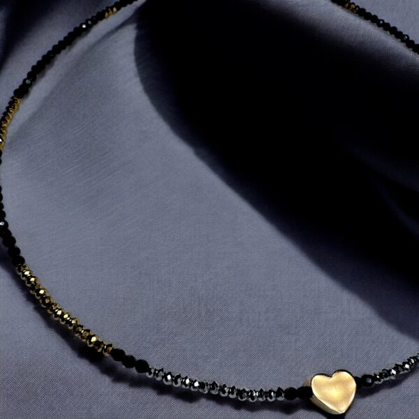 Golden Heartline Halskette