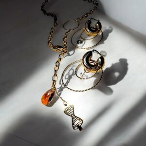 Golden Cognac Halskette - Image 2
